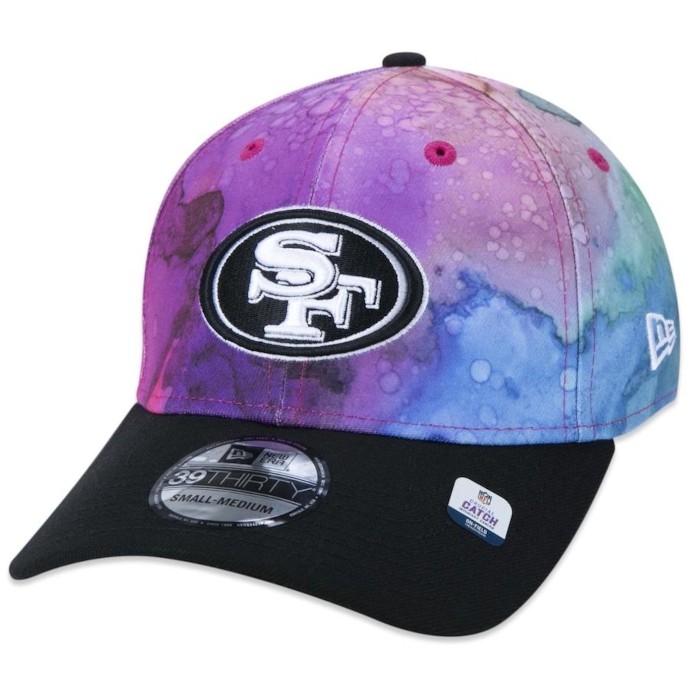 Boné Aba Curva New Era 39Thirty San Francisco 49Ers Crucial Catch 2022 - Stretch Fit - Masculino - Foto 3