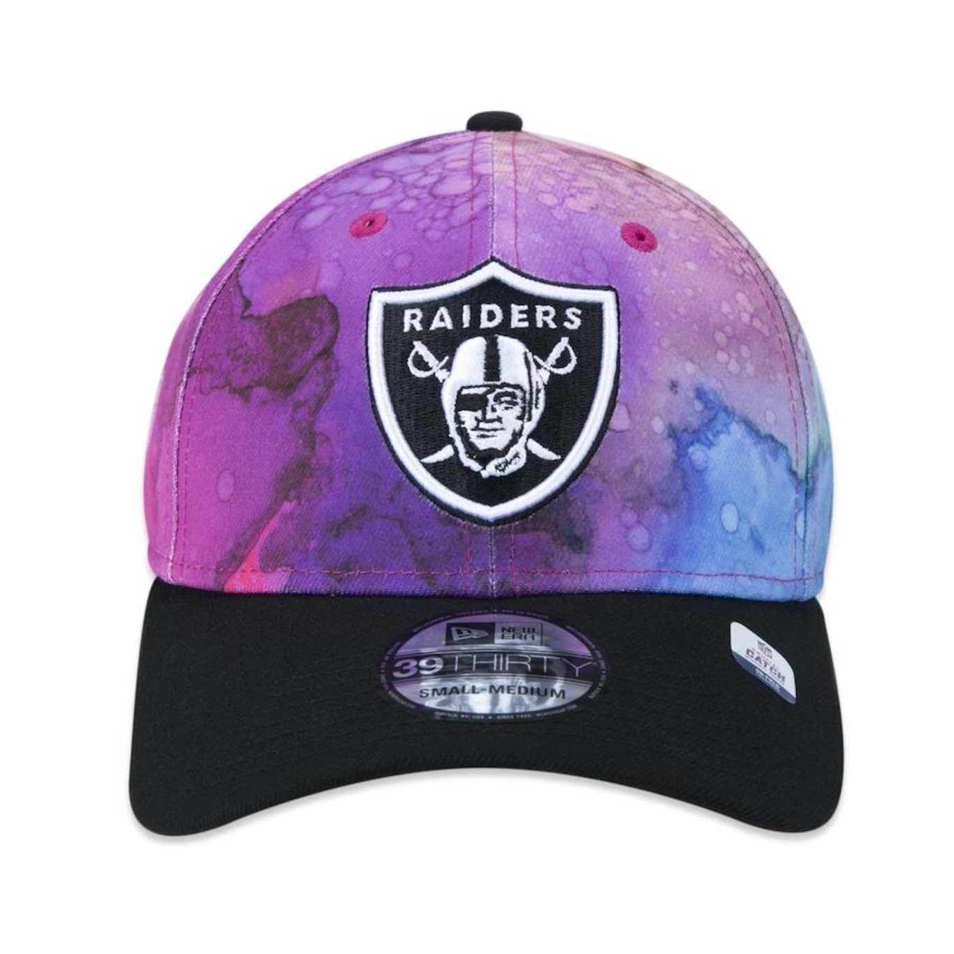 Boné Aba Curva New Era 39Thirty Las Vegas Raiders Crucial Catch 2022 - Stretch Fit - Masculino - Foto 2