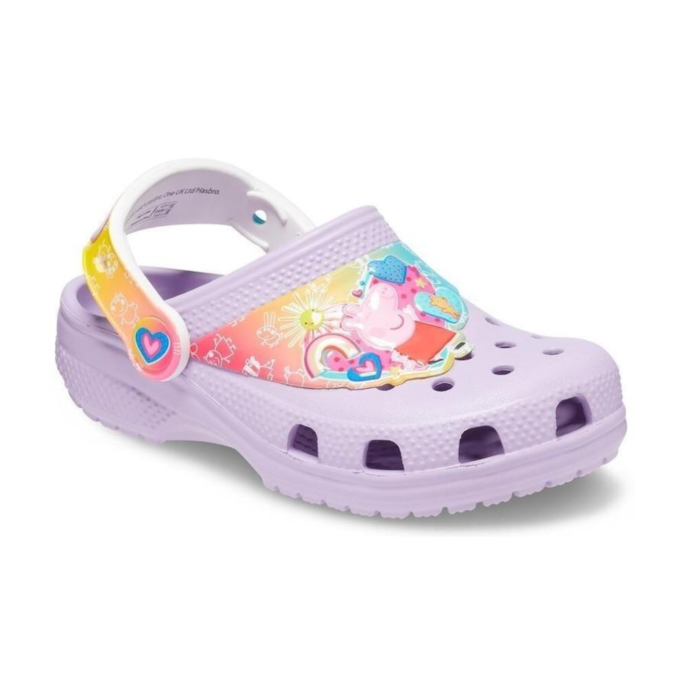 Sandália Crocs Classic Funlab I Am Peppa Pig Clog - Infantil - Foto 2