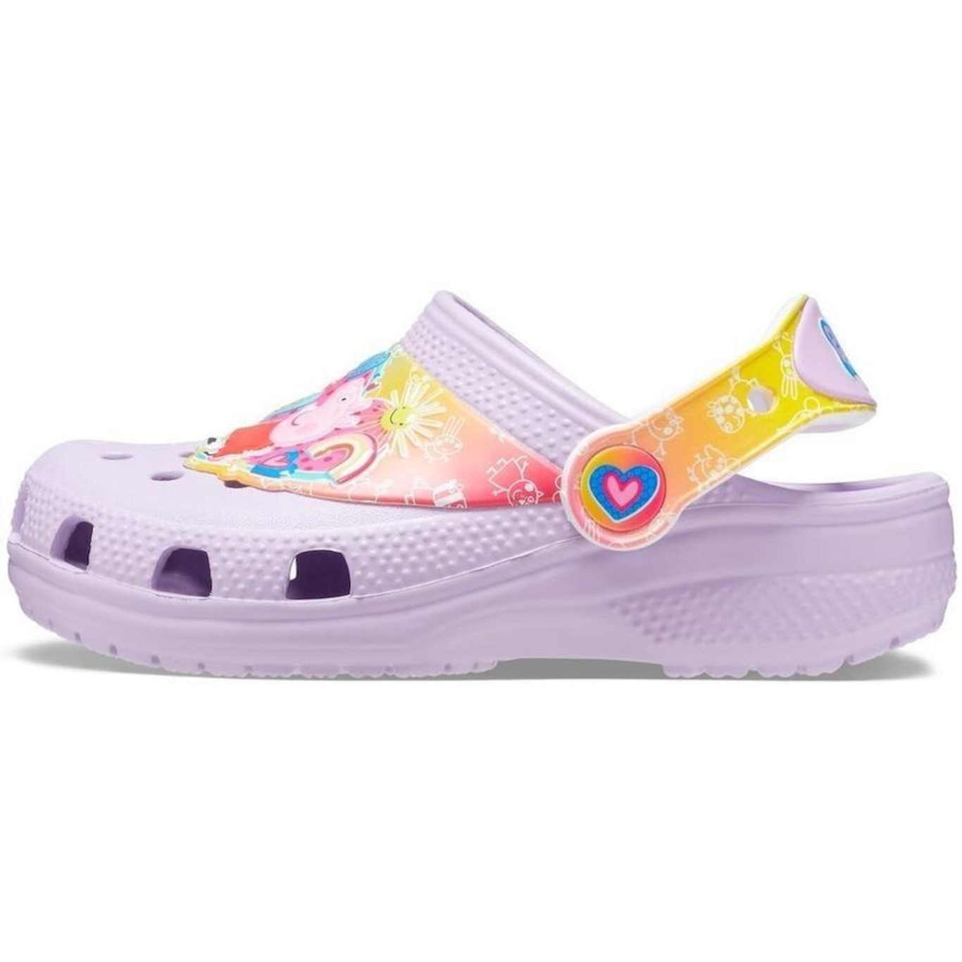 Sandália Crocs Classic Funlab I Am Peppa Pig Clog - Infantil - Foto 3