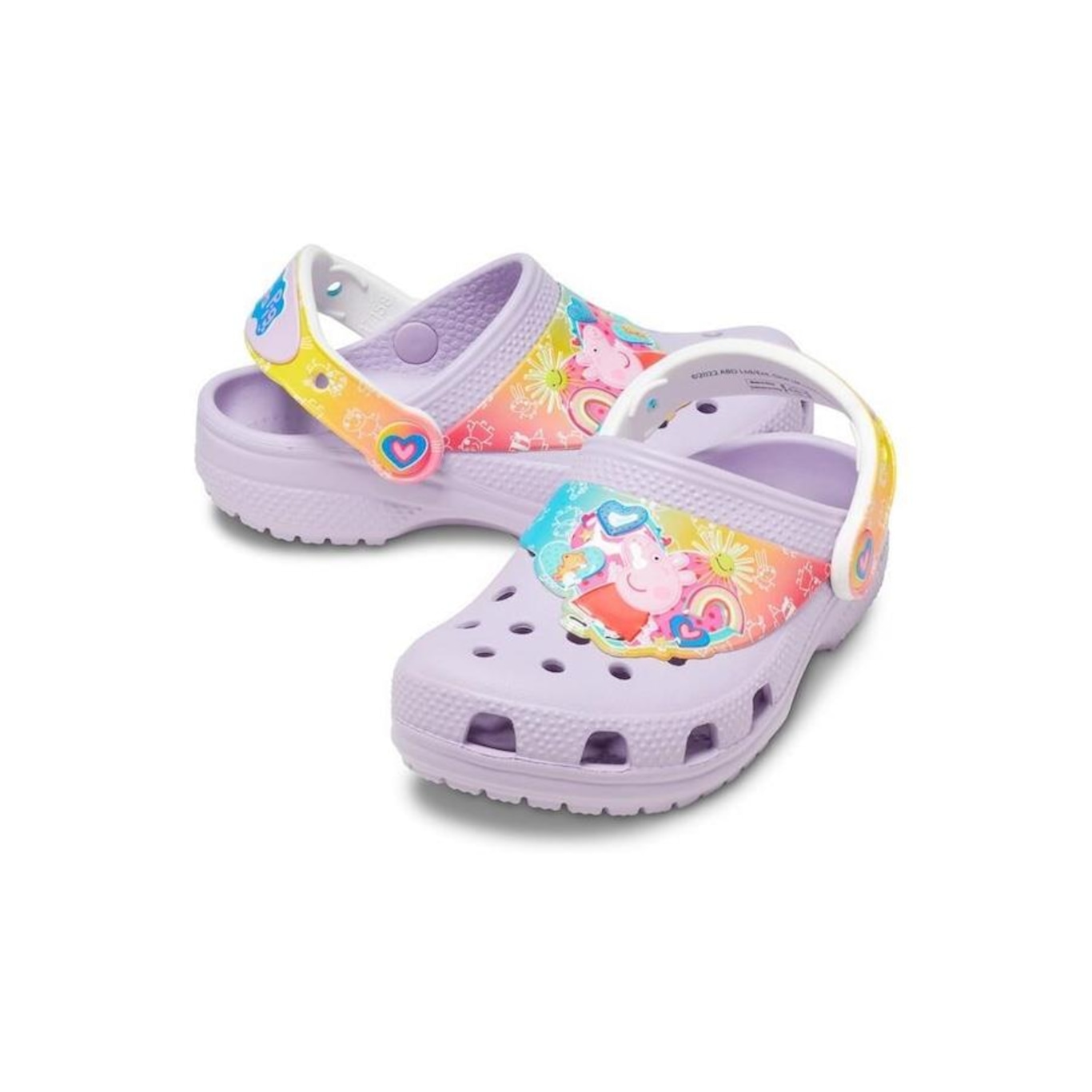 Sandália Crocs Classic Funlab I Am Peppa Pig Clog - Infantil - Foto 4