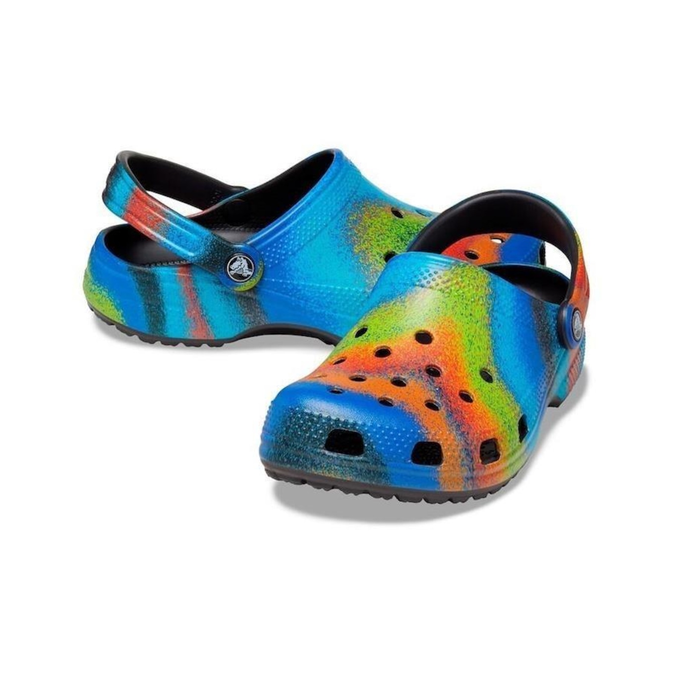 Sandália Crocs Classic Spray Dye Clog - Unissex - Foto 4