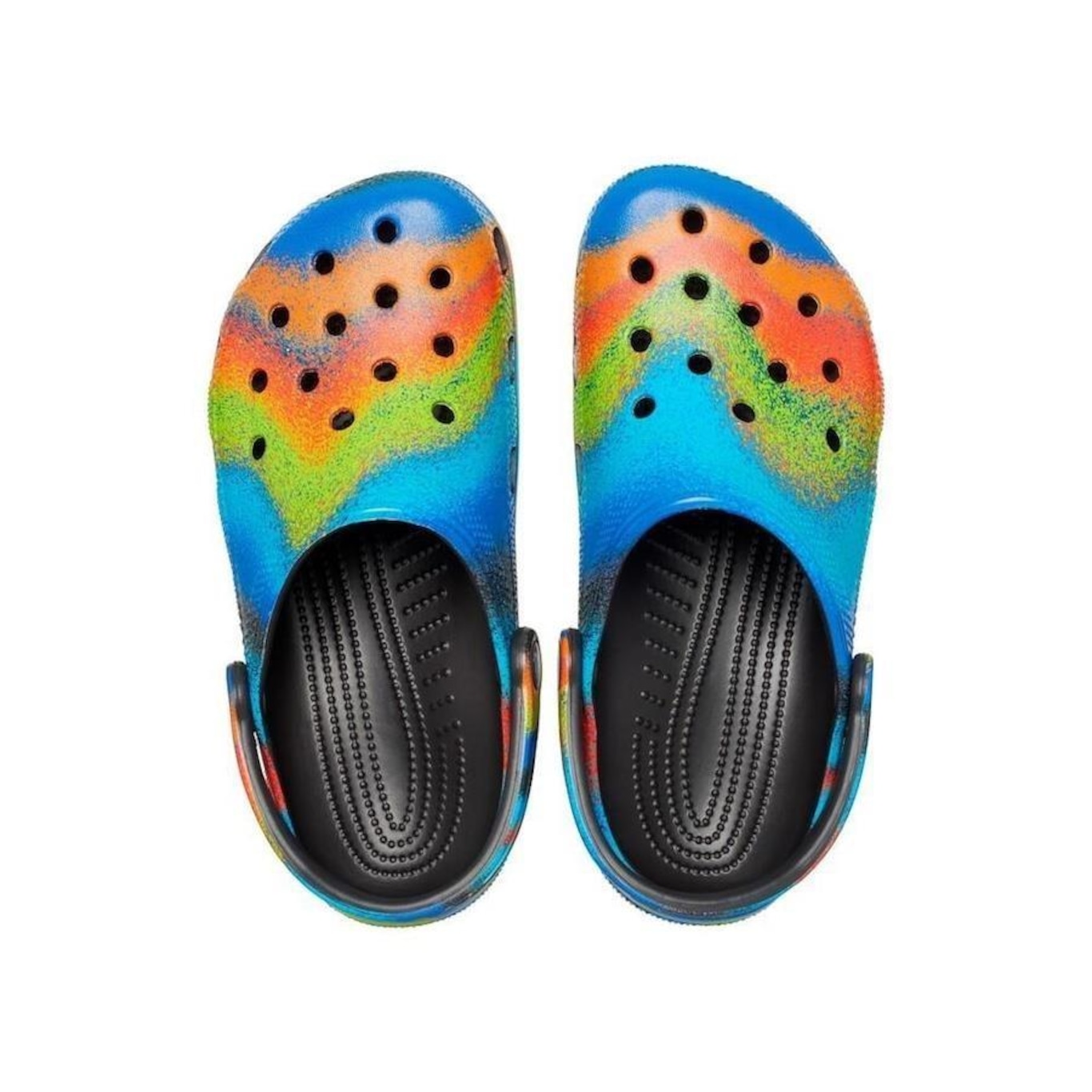 Sandália Crocs Classic Spray Dye Clog - Unissex - Foto 5