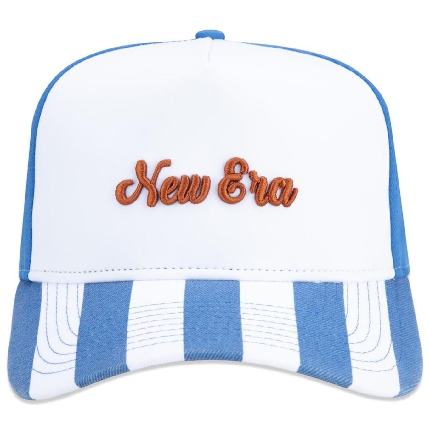 Boné Aba Curva New Era 9Forty A-Frame Vacation Listrado - Snapback - Adulto - Foto 2