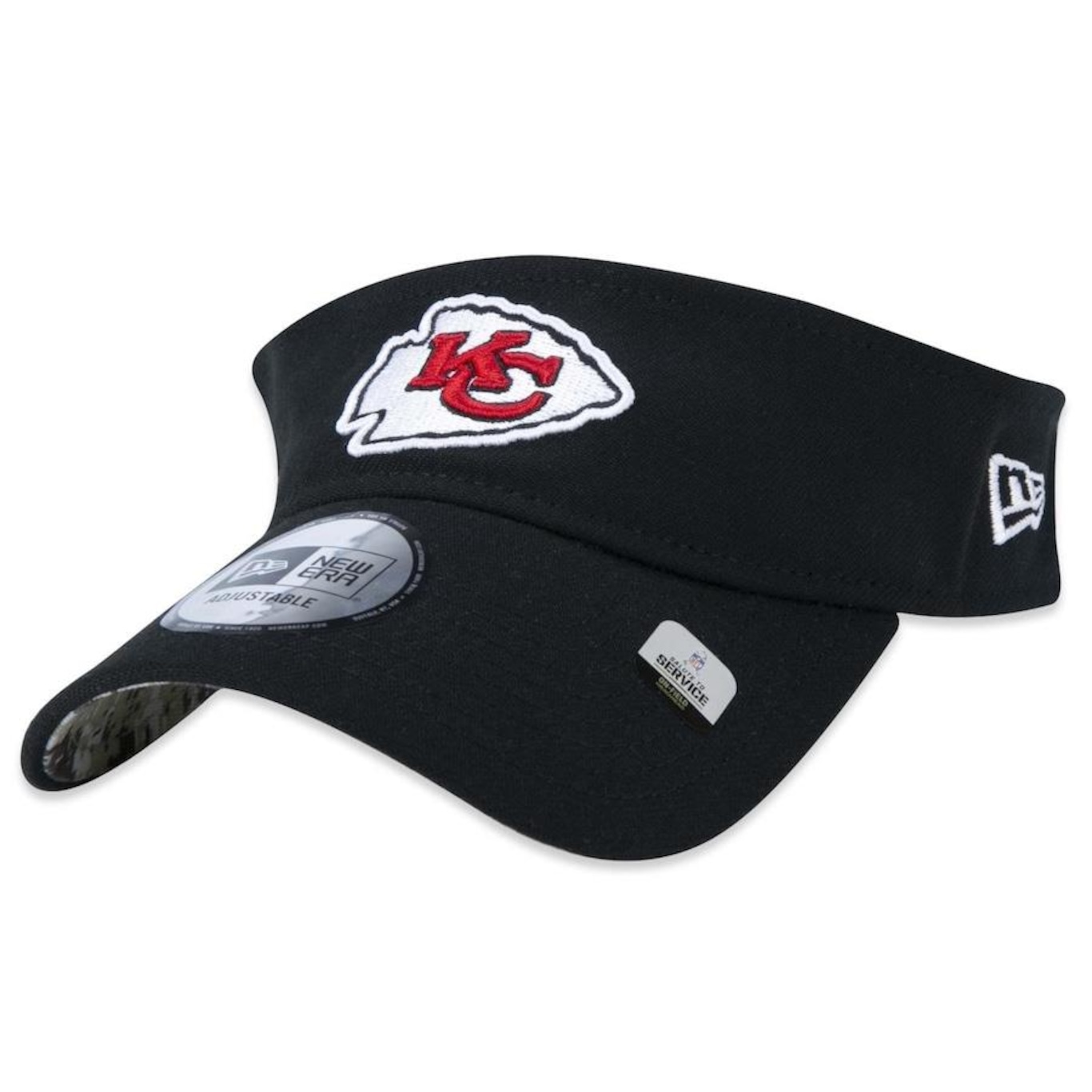 Viseira Aba Curva New Era Kansas City Chiefs Salute To Service 2022 - Ajustável - Adulto - Foto 3