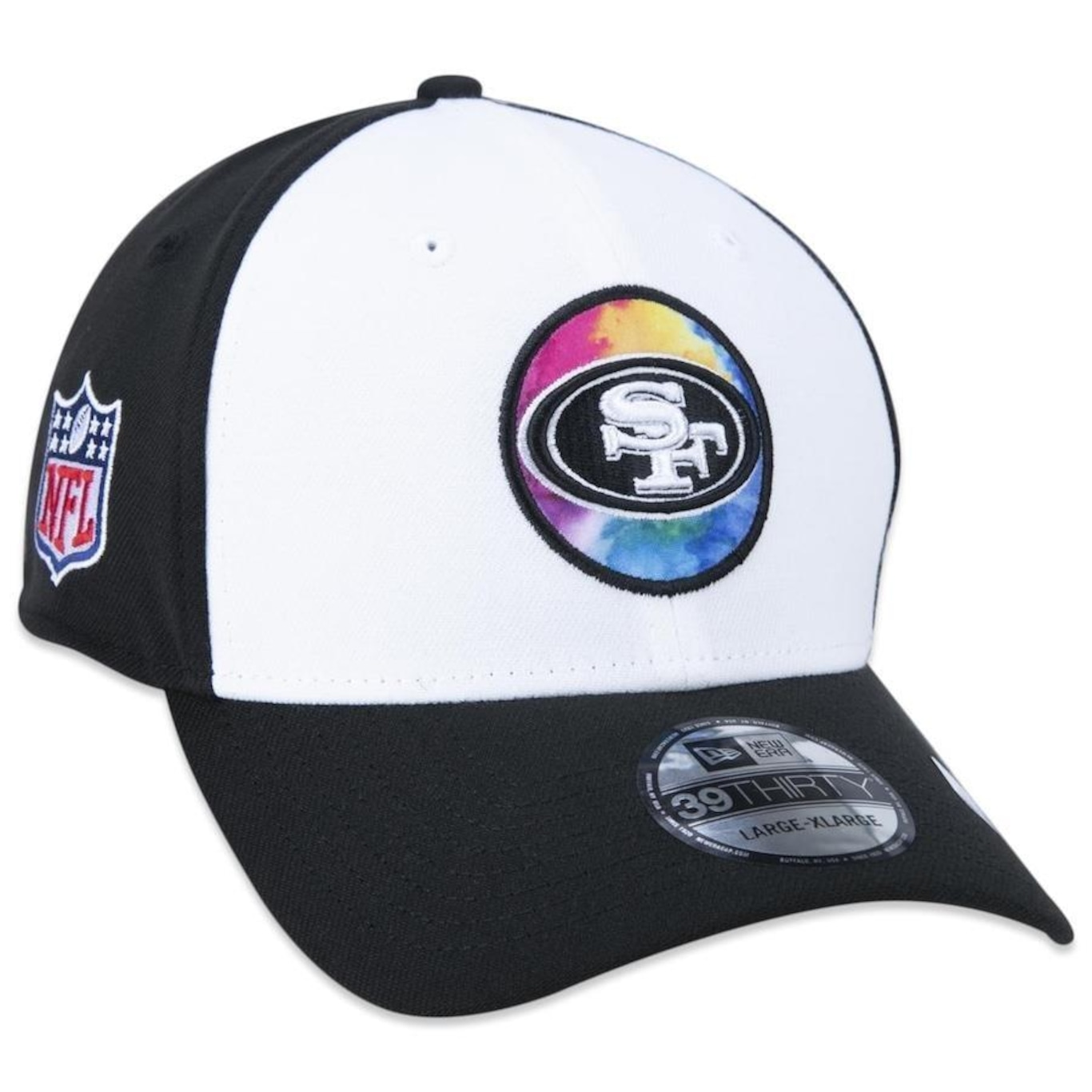 Boné Aba Curva New Era 39Thirty San Francisco 49Ers Crucial Catch 2022 - Stretch Fit - Masculino - Foto 1