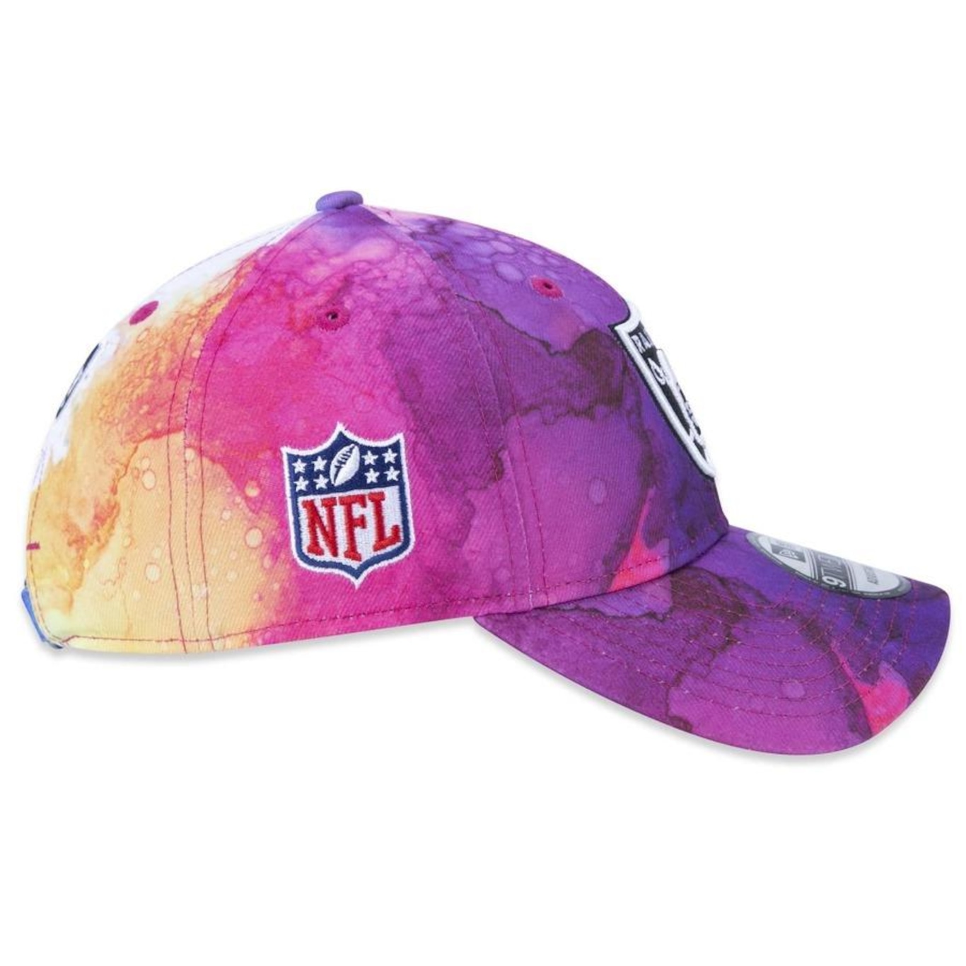 Boné Aba Curva New Era 9Twenty Las Vegas Raiders Crucial Catch 2022 - Strapback - Adulto - Foto 6