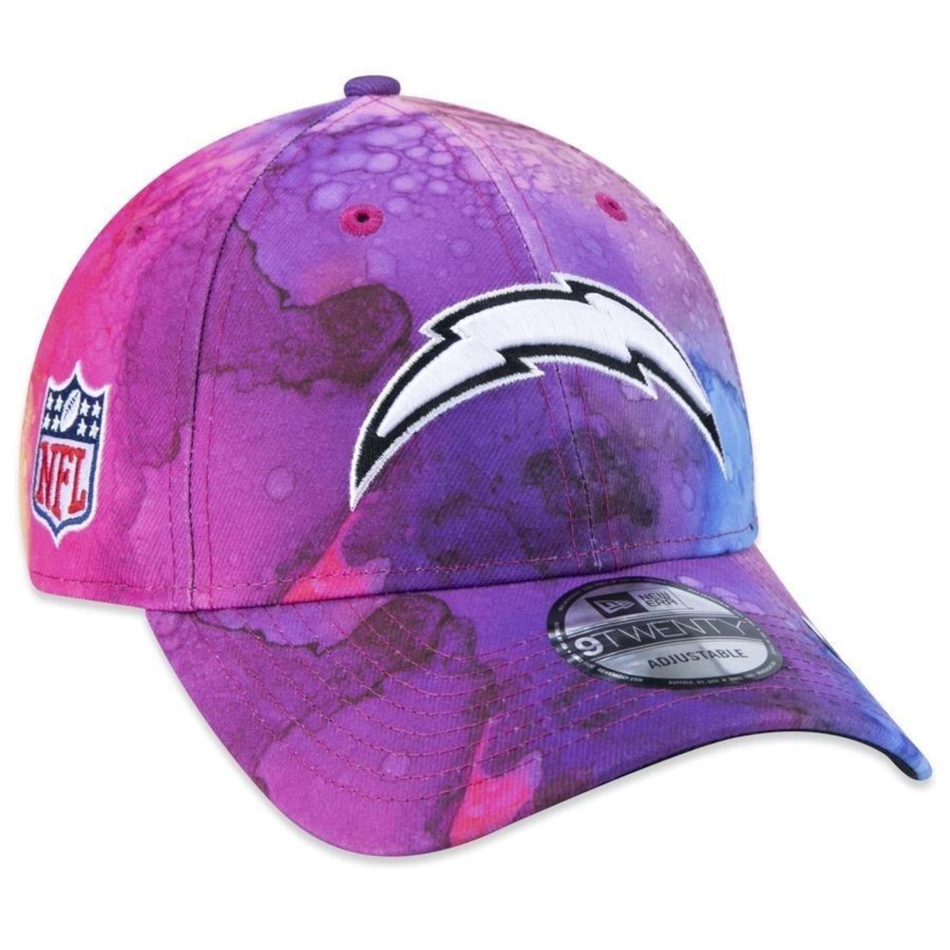 Boné Aba Curva New Era 9Twenty Los Angeles Chargers Crucial Catch 2022 - Strapback - Adulto - Foto 1