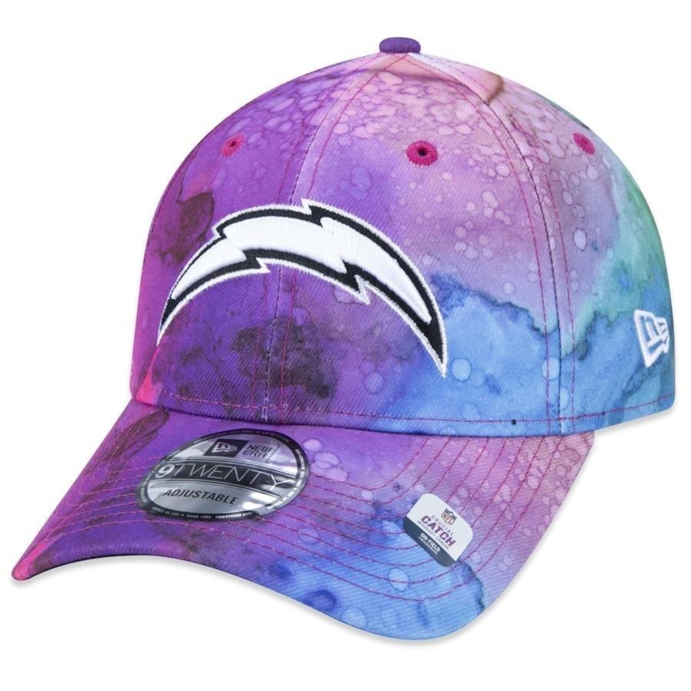 Boné Aba Curva New Era 9Twenty Los Angeles Chargers Crucial Catch 2022 - Strapback - Adulto - Foto 3