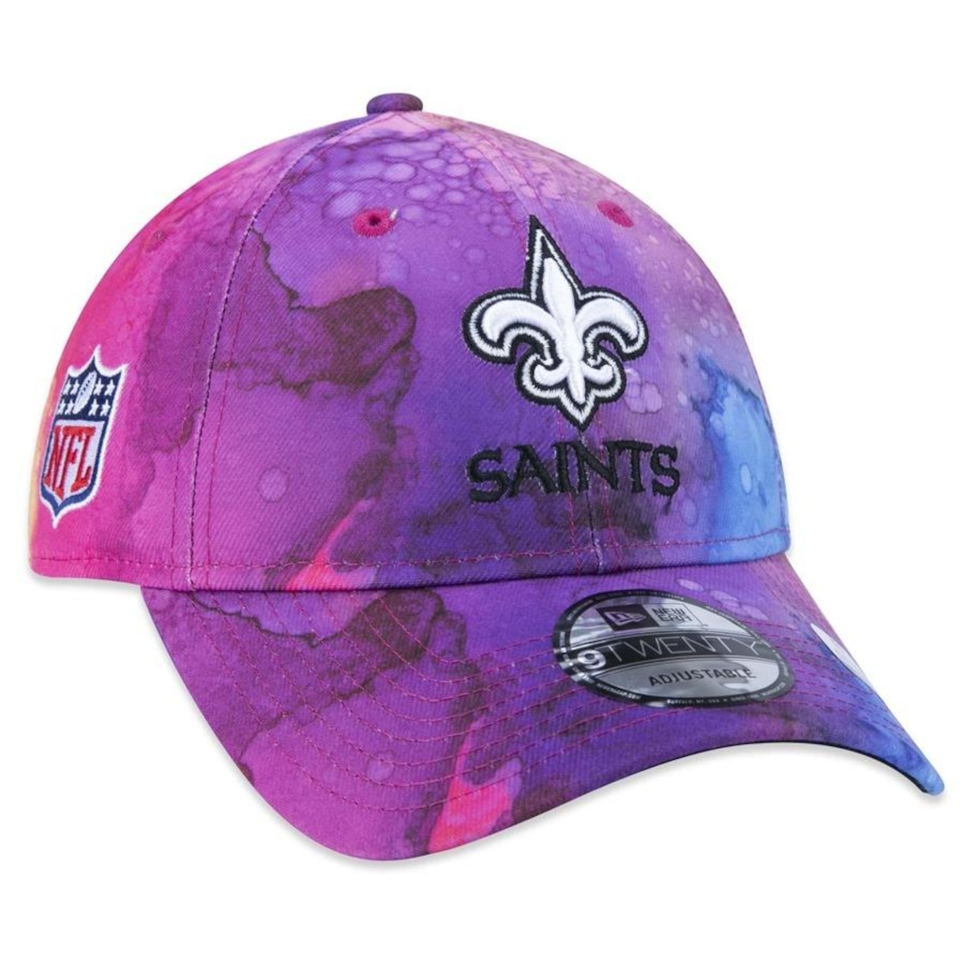 Boné Aba Curva New Era 9Twenty New Orleans Saints Crucial Catch 2022 - Strapback - Adulto - Foto 1