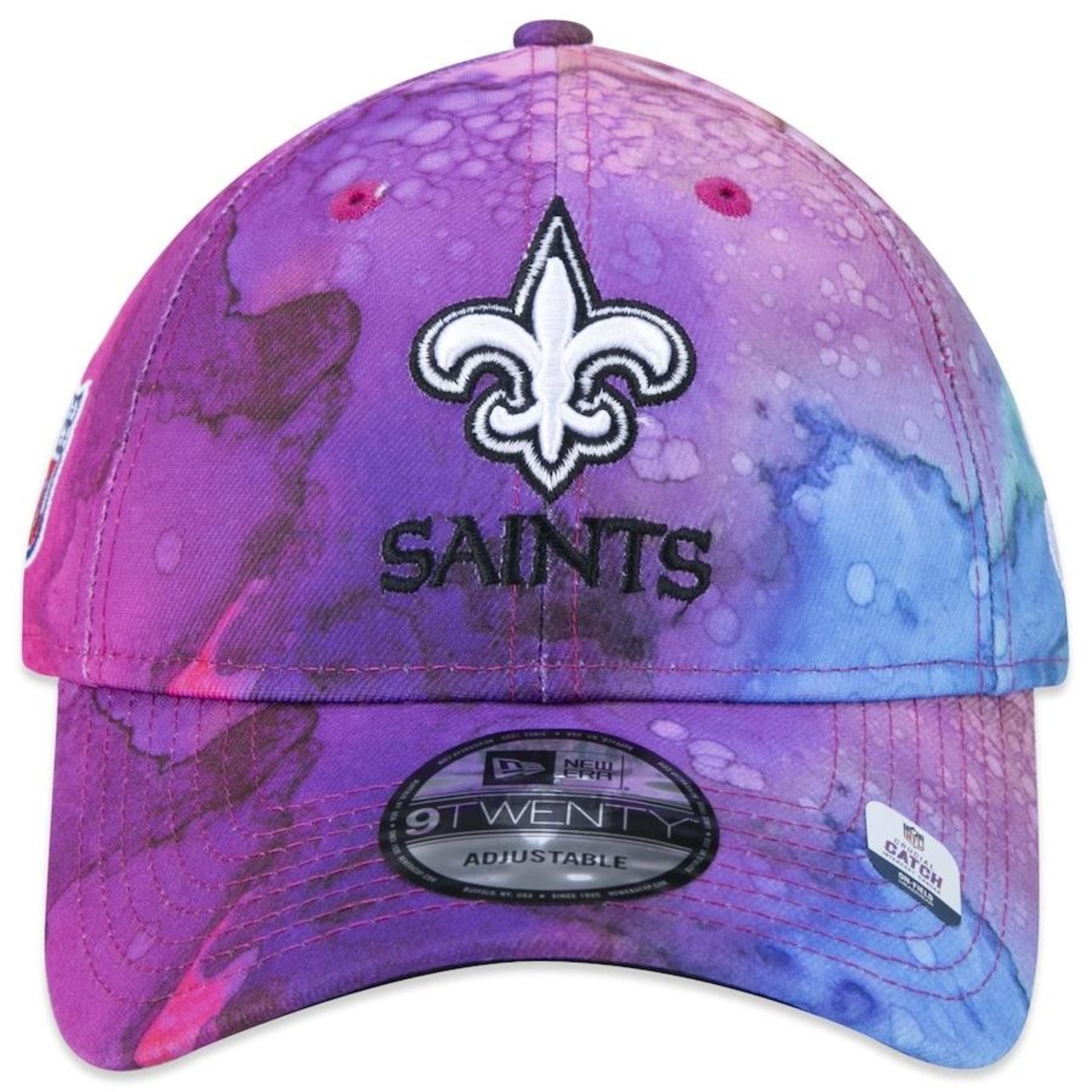 Boné Aba Curva New Era 9Twenty New Orleans Saints Crucial Catch 2022 - Strapback - Adulto - Foto 2