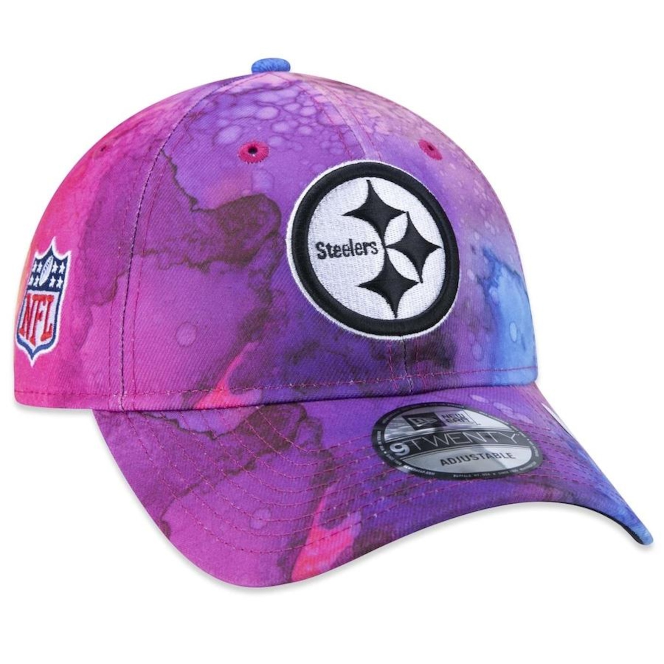 Boné Aba Curva New Era 9Twenty Pittsburgh Steelers Crucial Catch 2022 - Strapback - Adulto - Foto 1