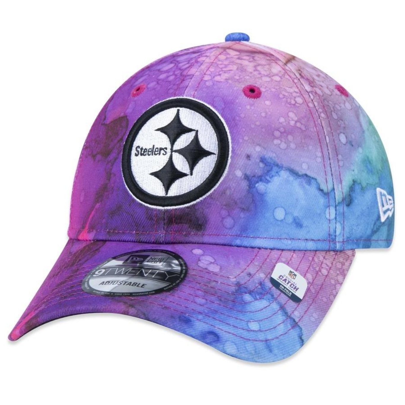 Boné Aba Curva New Era 9Twenty Pittsburgh Steelers Crucial Catch 2022 - Strapback - Adulto - Foto 3