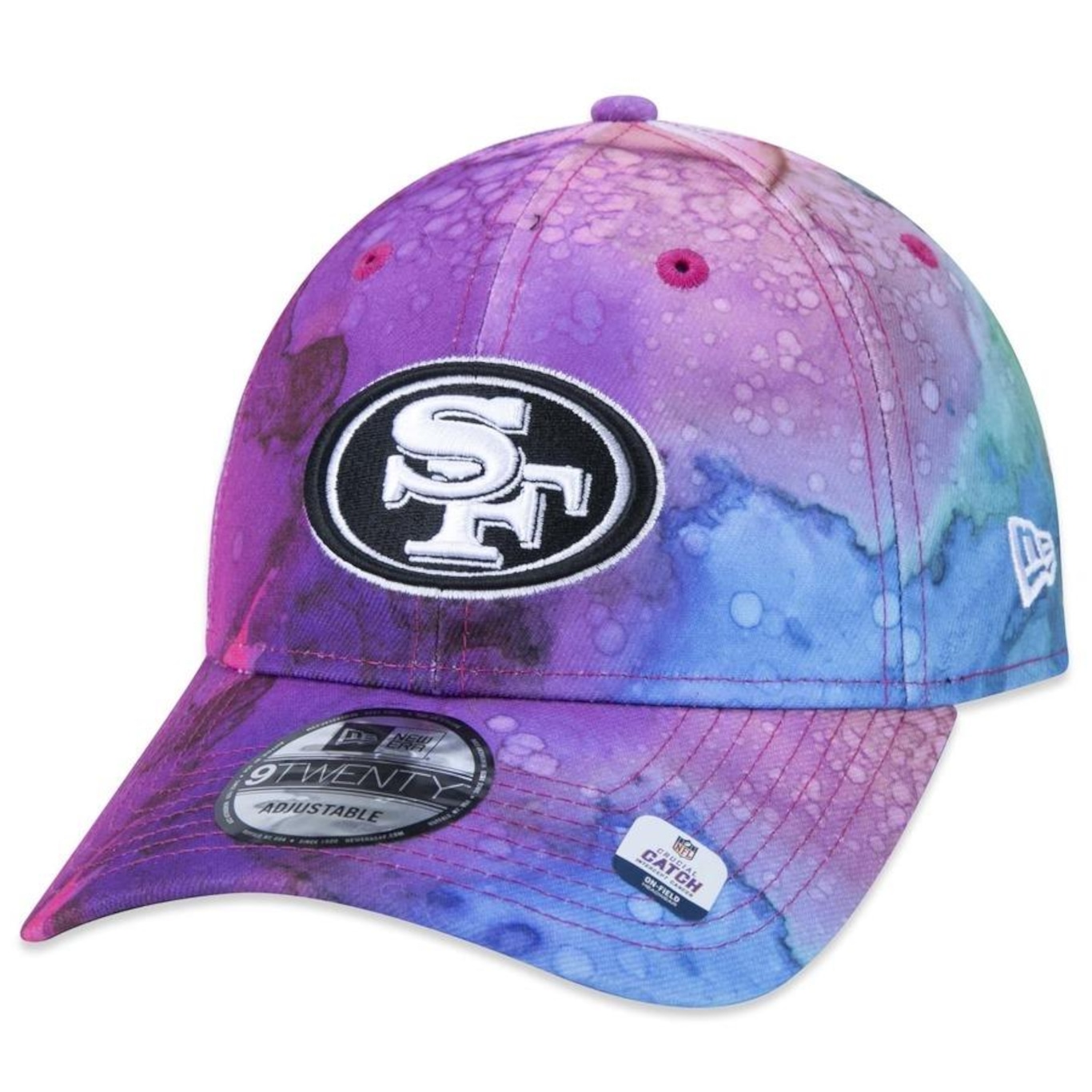 Boné Aba Curva New Era 9Twenty San Francisco 49Ers Crucial Catch 2022 - Strapback - Adulto - Foto 3