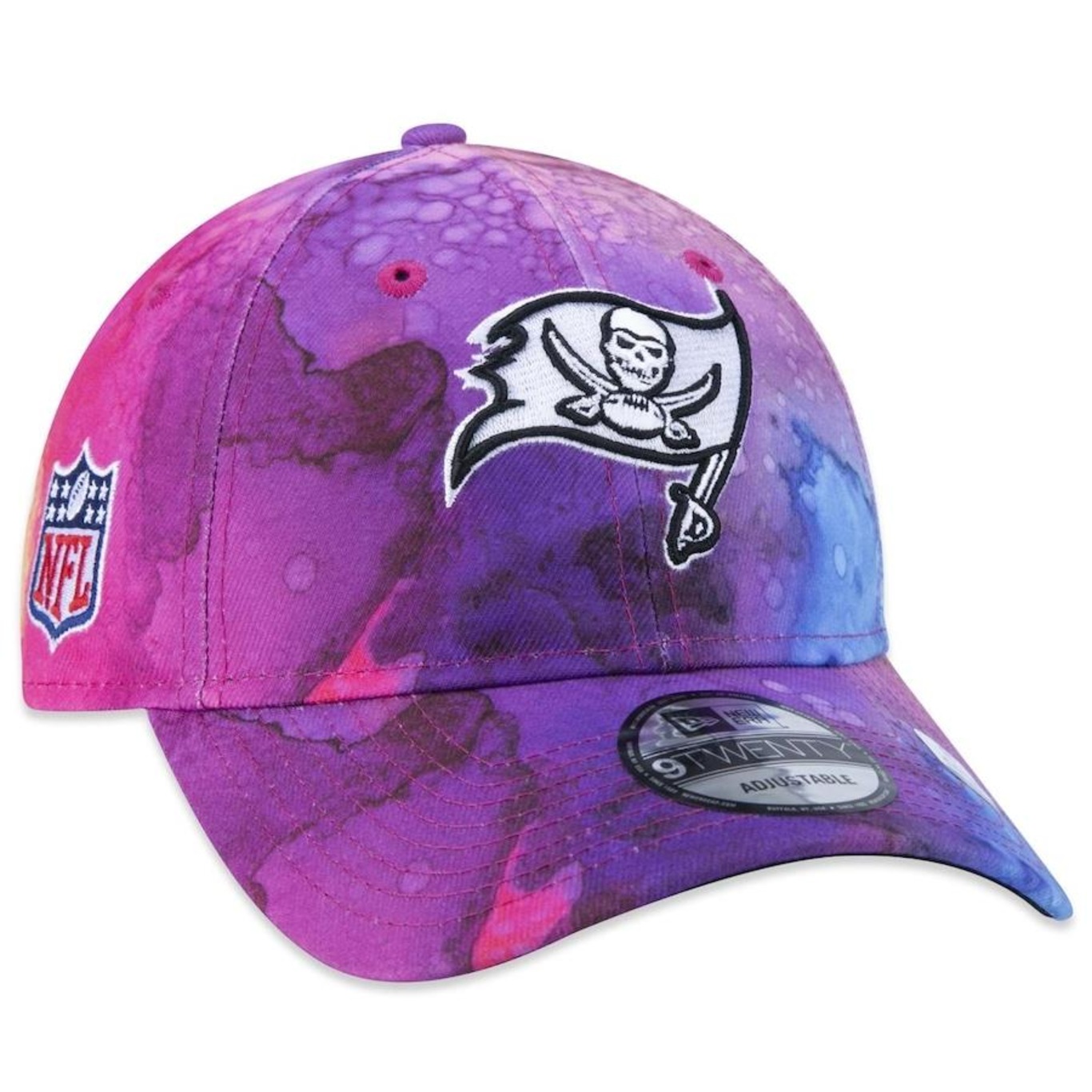 Boné Aba Curva New Era 9Twenty Tampa Bay Buccaneers Crucial Catch 2022 - Strapback - Adulto - Foto 1