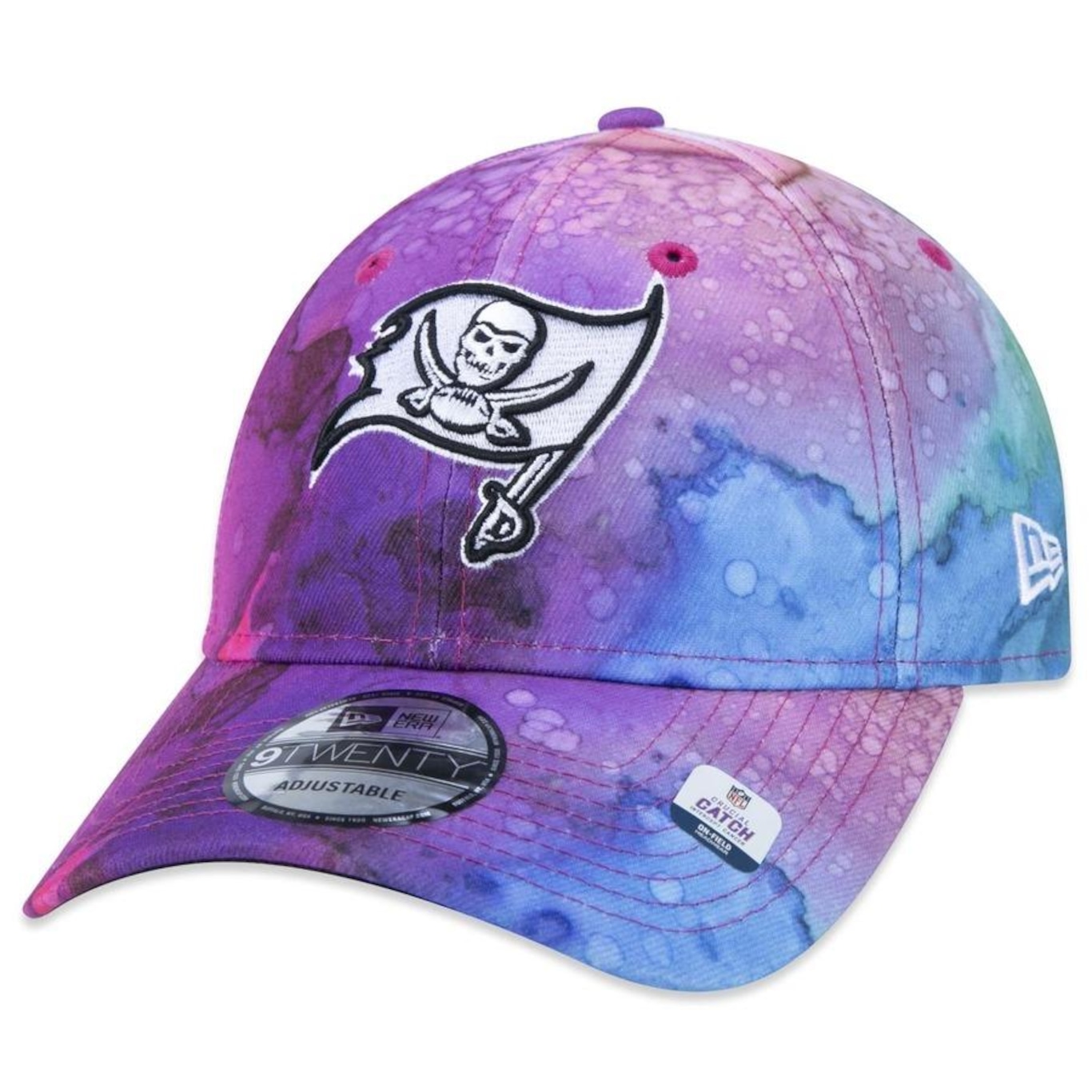 Boné Aba Curva New Era 9Twenty Tampa Bay Buccaneers Crucial Catch 2022 - Strapback - Adulto - Foto 3