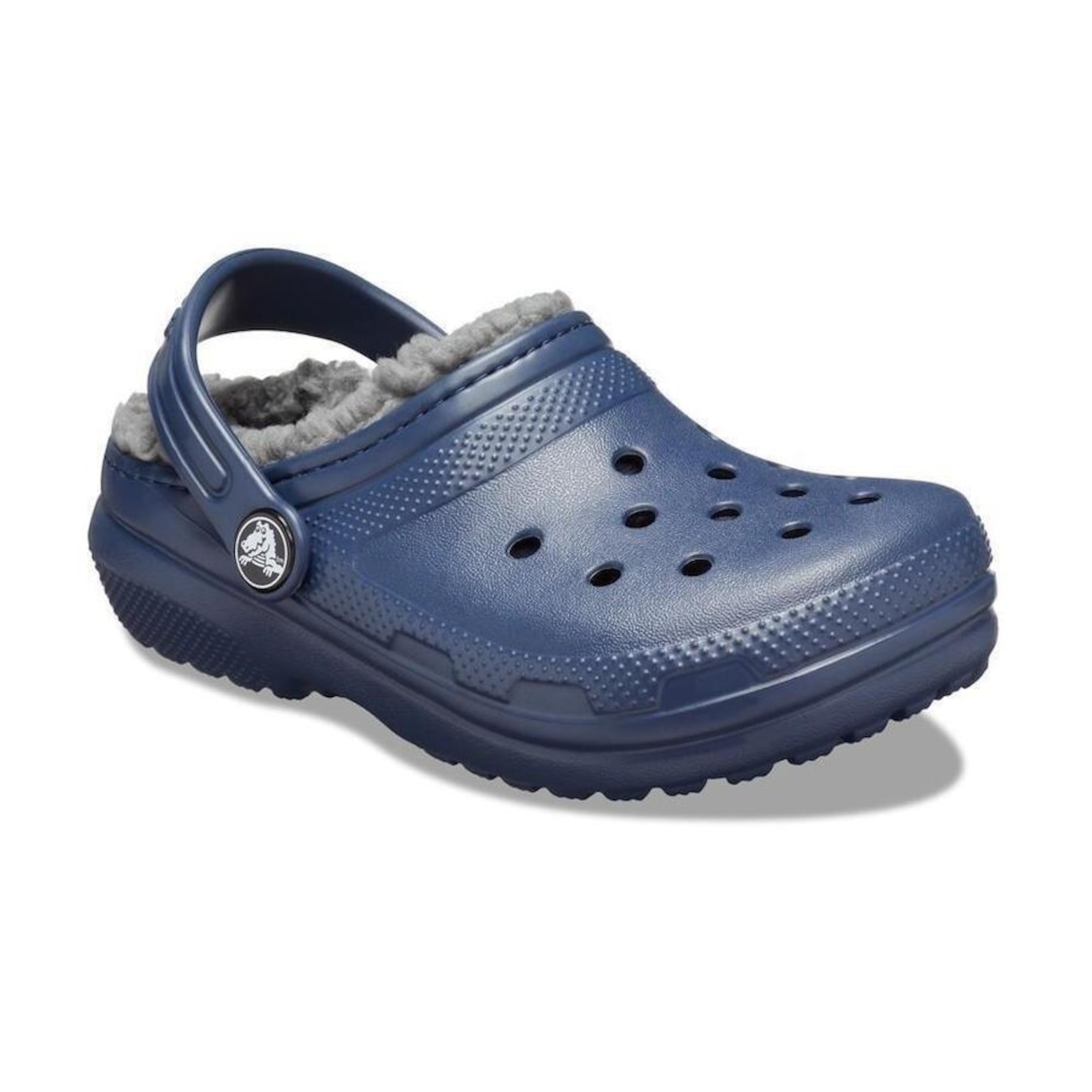 Sandália Crocs Classic Lined Clog - Infantil - Foto 2