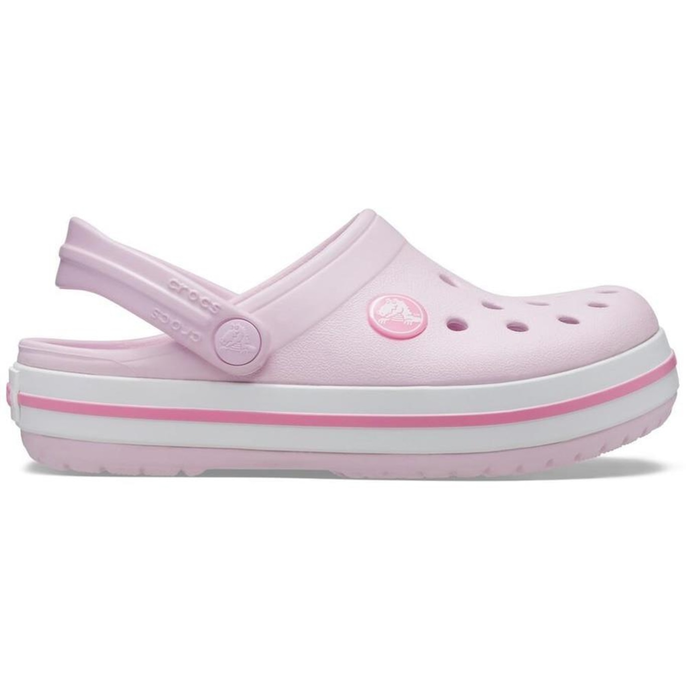 Sandália Crocs Crocband Clog Kids Ballerina - Infantil - Foto 1