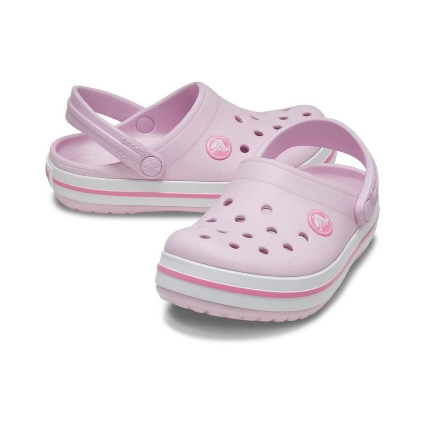 Sandália Crocs Crocband Clog Kids Ballerina - Infantil - Foto 3