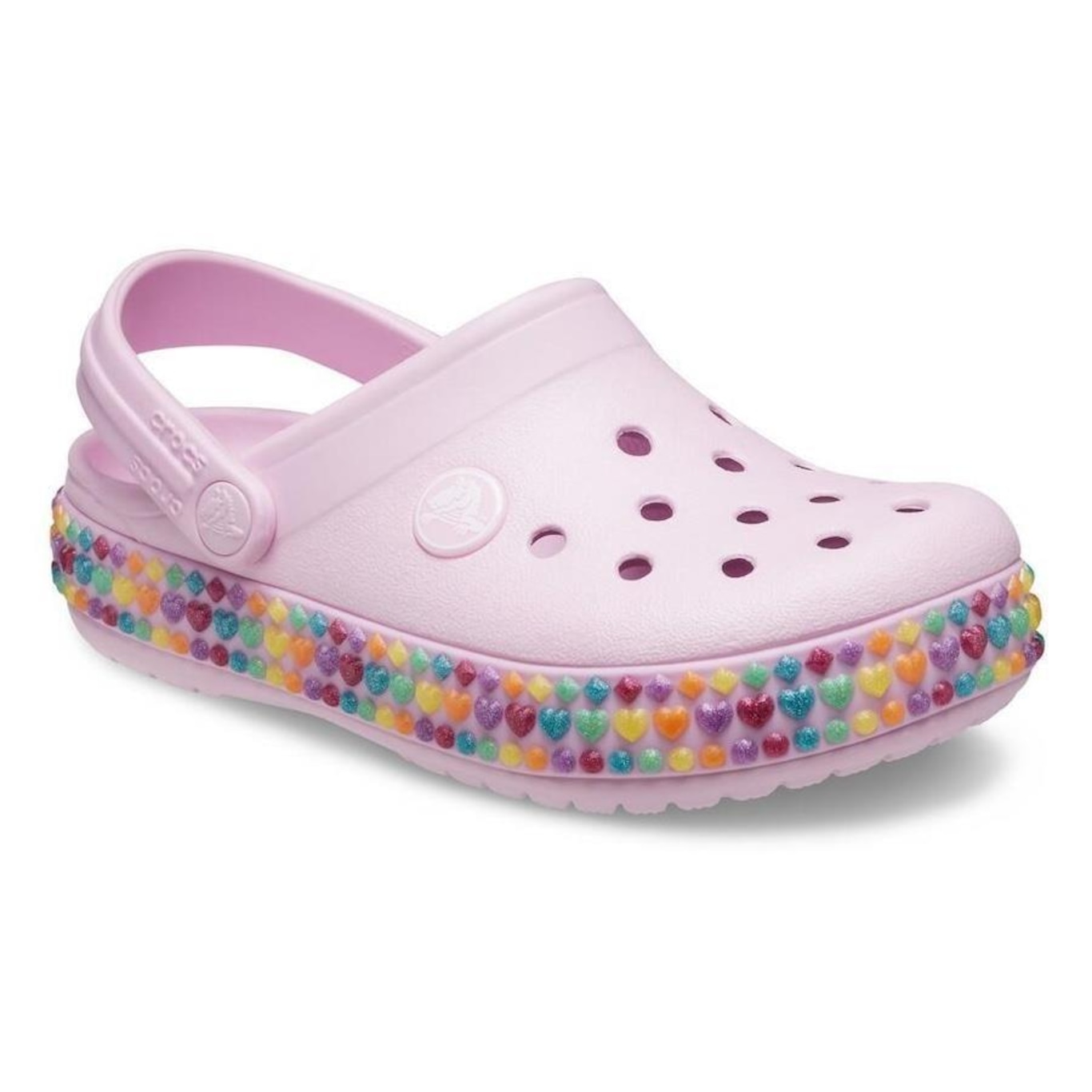 Sandália Crocs Crocband Gem Band Clog Ballerina - Infantil - Foto 2