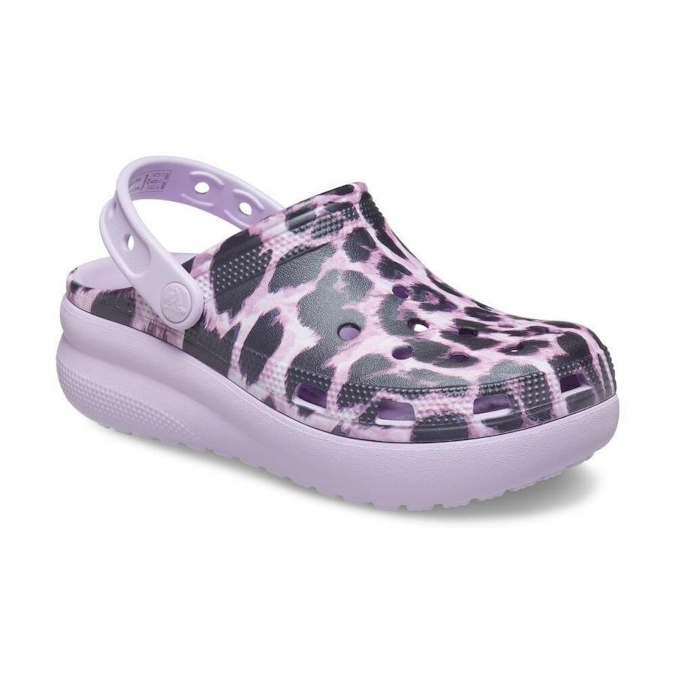 Sandália Crocs Animal Cutie Clog Leopard - Infantil - Foto 2