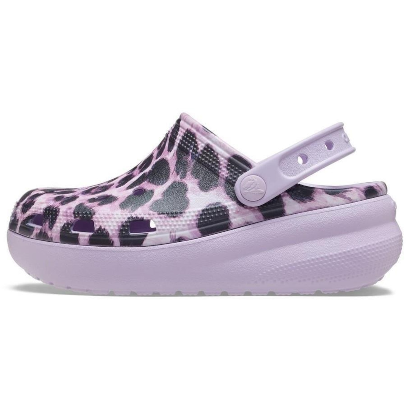 Sandália Crocs Animal Cutie Clog Leopard - Infantil - Foto 3