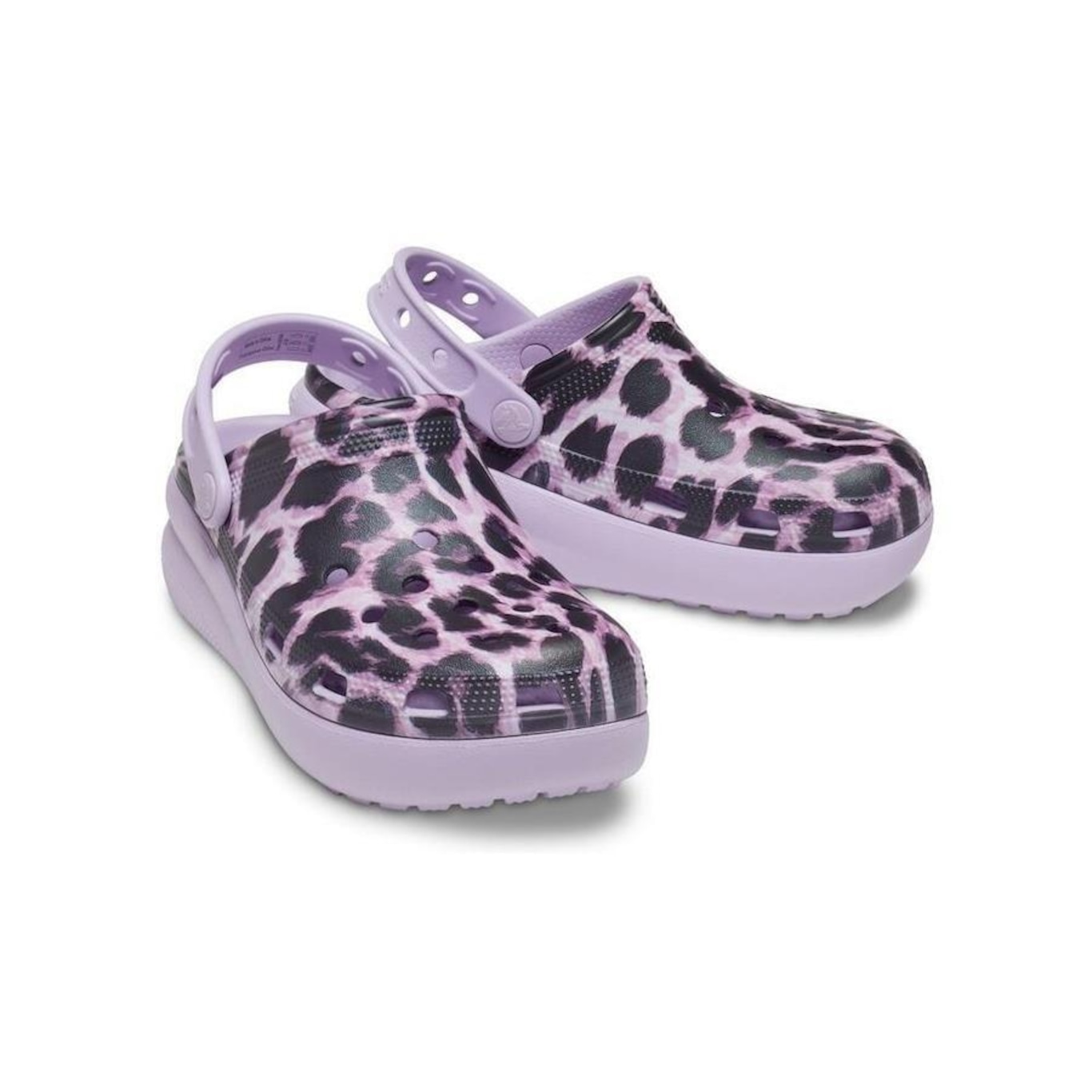 Sandália Crocs Animal Cutie Clog Leopard - Infantil - Foto 4