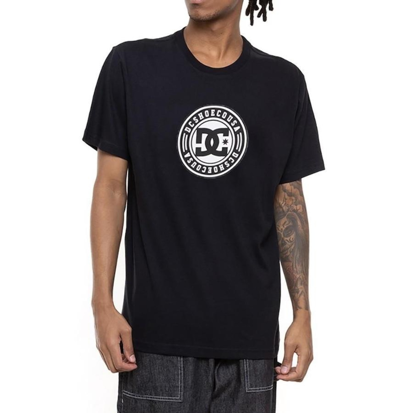 Camiseta DC Shoes VC Paper Clip Patch-M SM23 - Masculina - Foto 1