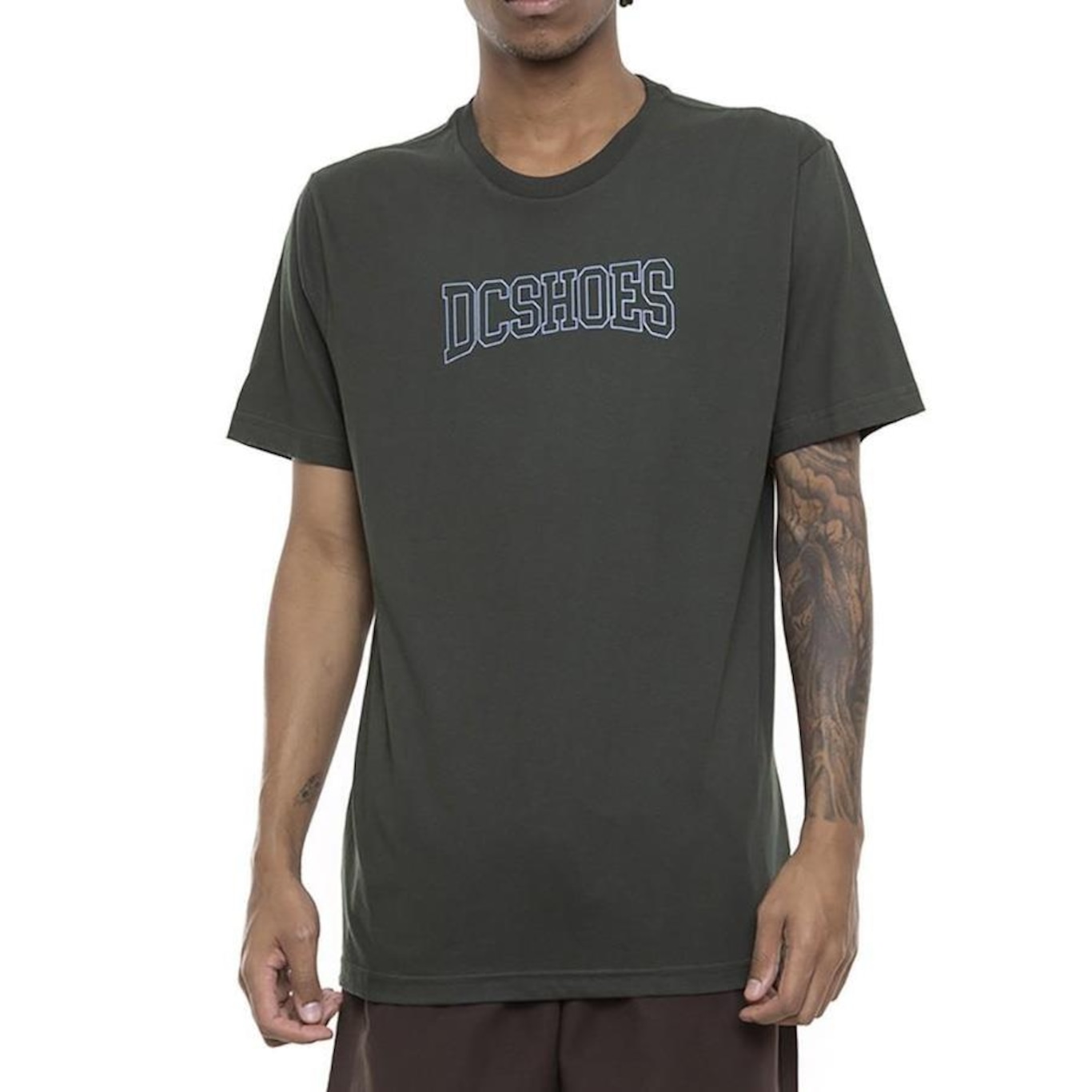 Camiseta DC Shoes Outline Uni SM23 - Masculina - Foto 1