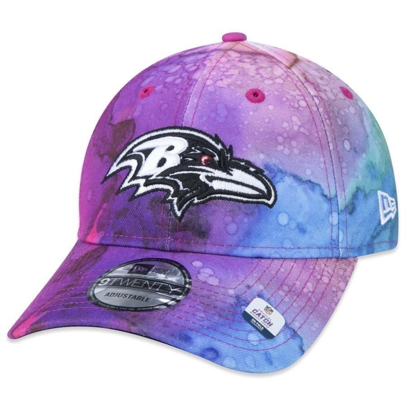 Boné Aba Curva New Era 9Twenty Baltimore Ravens Crucial Catch 2022 - Strapback - Adulto - Foto 3