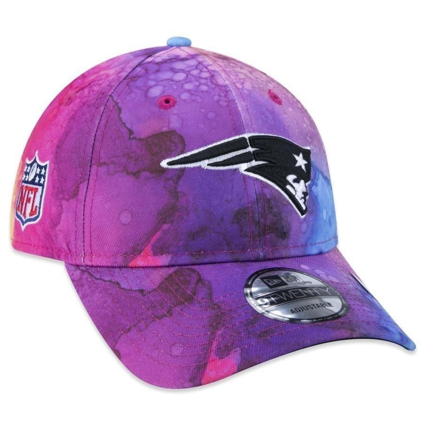 Boné Aba Curva New Era 9Twenty New England Patriots Crucial Catch 2022 - Strapback - Adulto - Foto 1