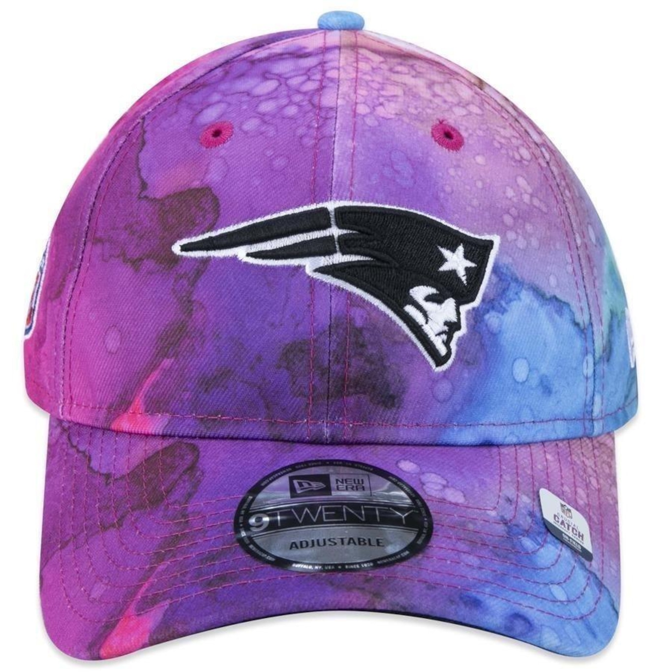 Boné Aba Curva New Era 9Twenty New England Patriots Crucial Catch 2022 - Strapback - Adulto - Foto 2