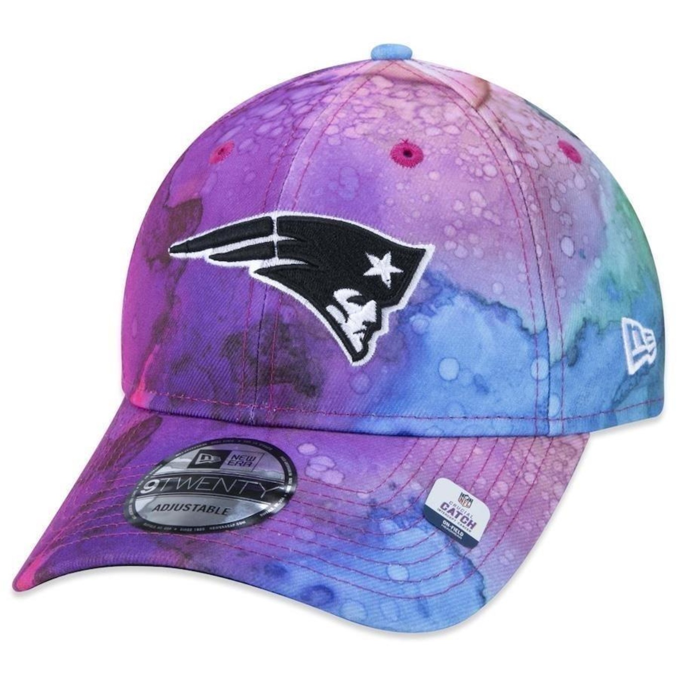 Boné Aba Curva New Era 9Twenty New England Patriots Crucial Catch 2022 - Strapback - Adulto - Foto 3