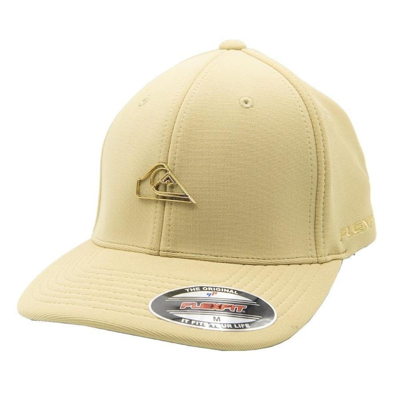 Boné Aba Curva Quiksilver Metalic Out Gold SM23 Hemp - Fechado - Adulto - Foto 1