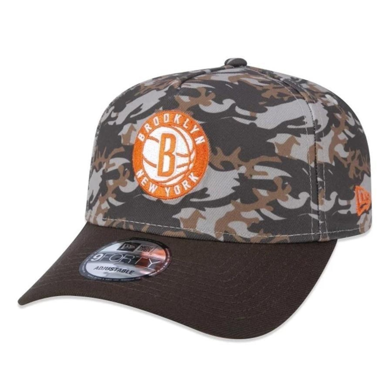 Boné New Era 940 Brooklyn Nets AFrame Neutral Wild Camo - Foto 1