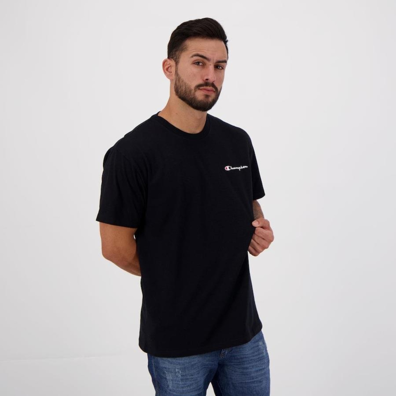 Camiseta Champion Mini Logo Script - Masculina - Foto 5