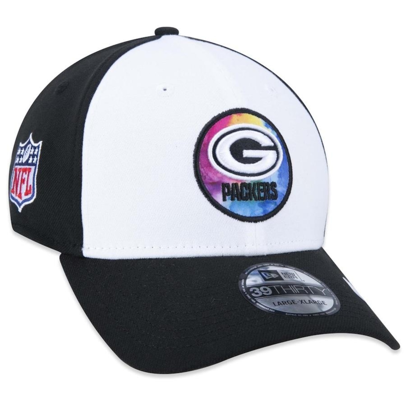 Boné Aba Curva New Era 39Thirty Green Bay Packers Crucial Catch 2022 Stretch Fit - Fechado - Masculino - Foto 1