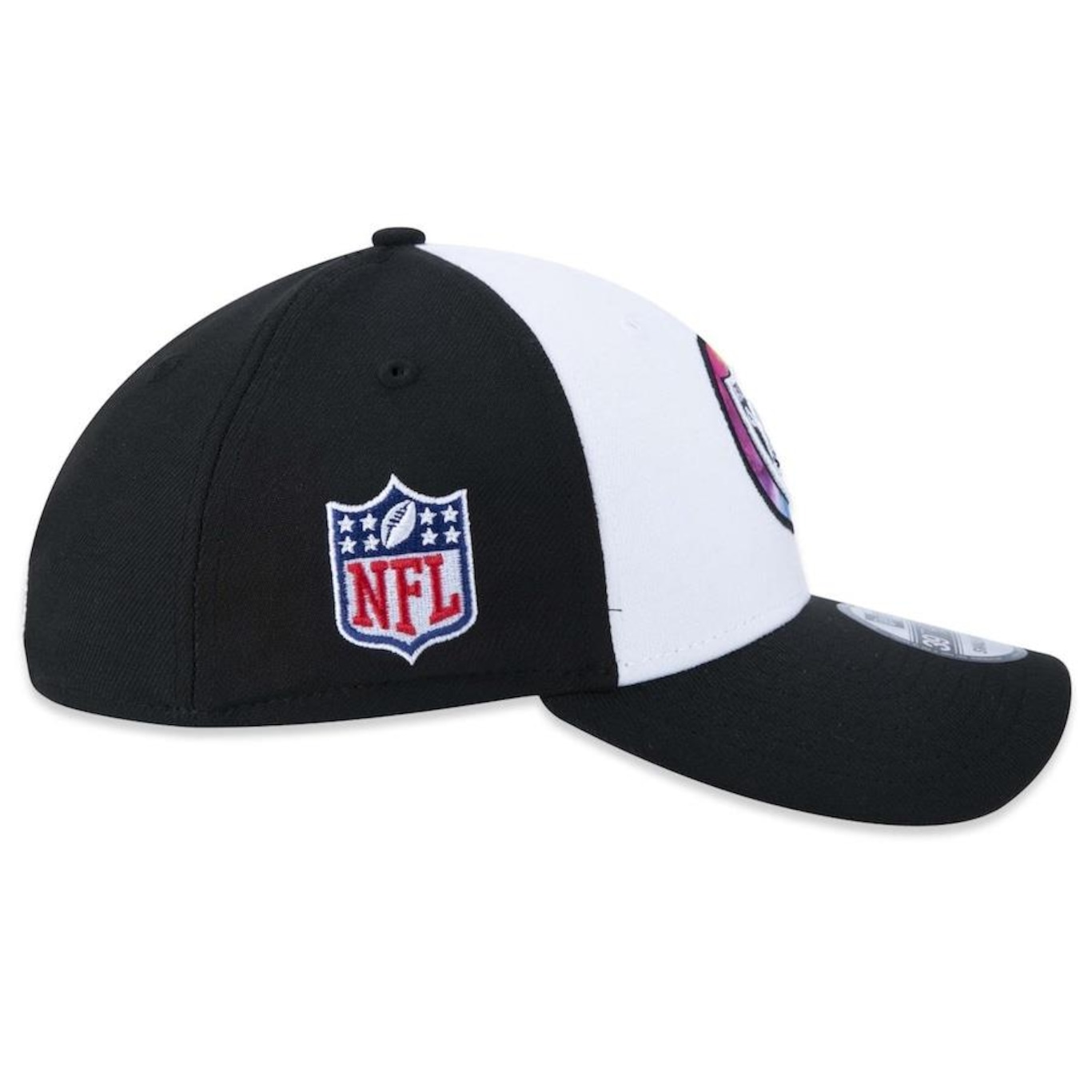 Boné Aba Curva New Era 39Thirty Las Vegas Raiders Crucial Catch 2022 Stretch Fit - Fechado - Masculino - Foto 6