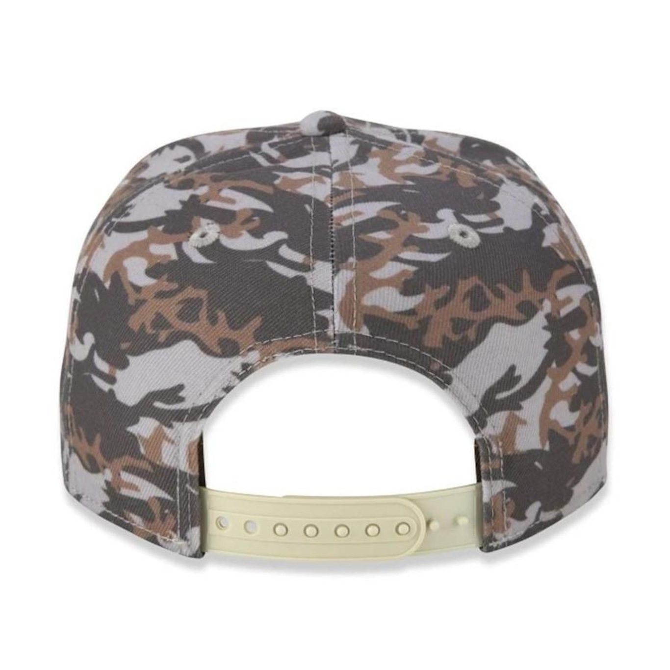 Boné Aba Curva New Era Chicago Bulls 940 A-Frame Neutral Wild Camo - Snapback - Adulto - Foto 2