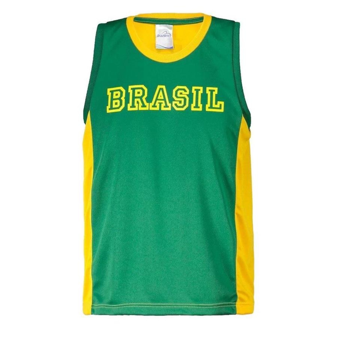 Camiseta Regata Braziline Brasil Uacari - Infantil - Foto 1