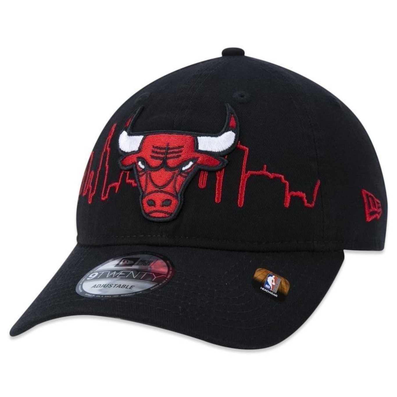 Boné Aba Curva New Era 9Twenty Chicago Bulls Tip-Off - Strapback - Adulto - Foto 1