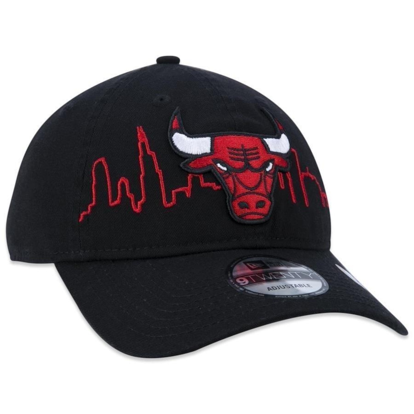 Boné Aba Curva New Era 9Twenty Chicago Bulls Tip-Off - Strapback - Adulto - Foto 3