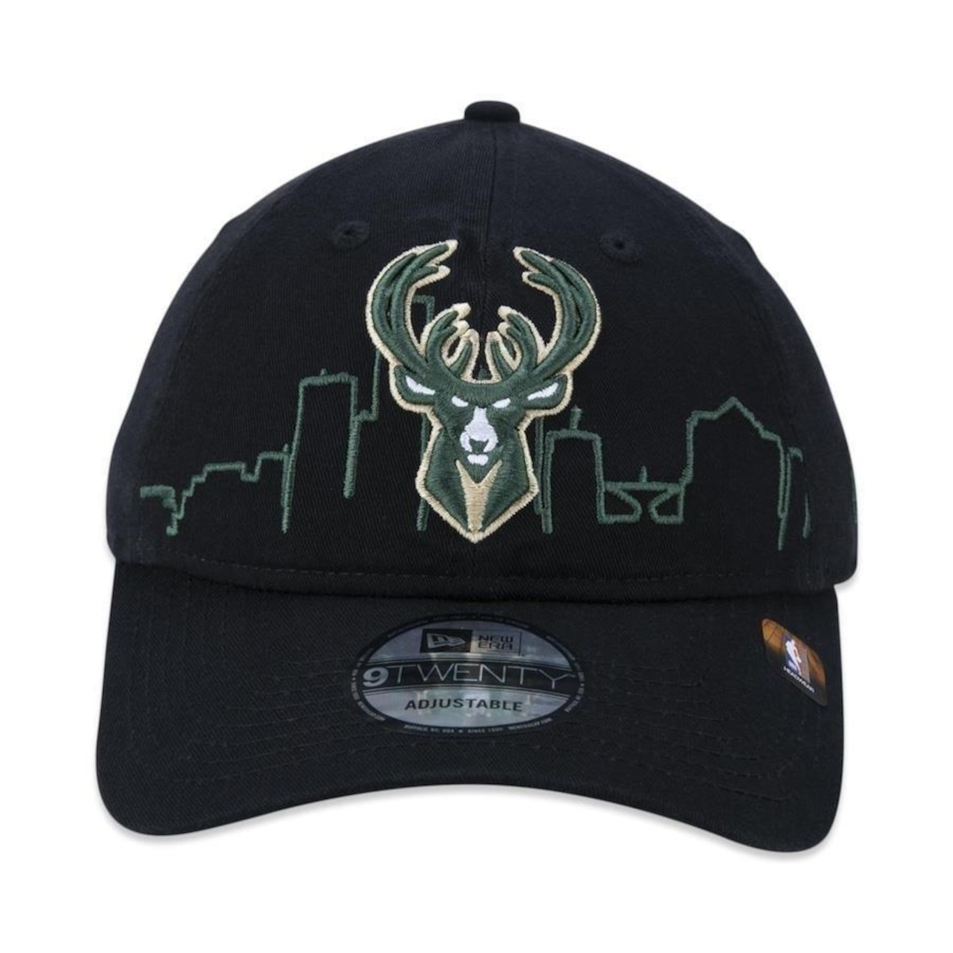 Boné Aba Curva New Era 9Twenty Milwaukee Bucks Tip-Off - Strapback - Adulto - Foto 2