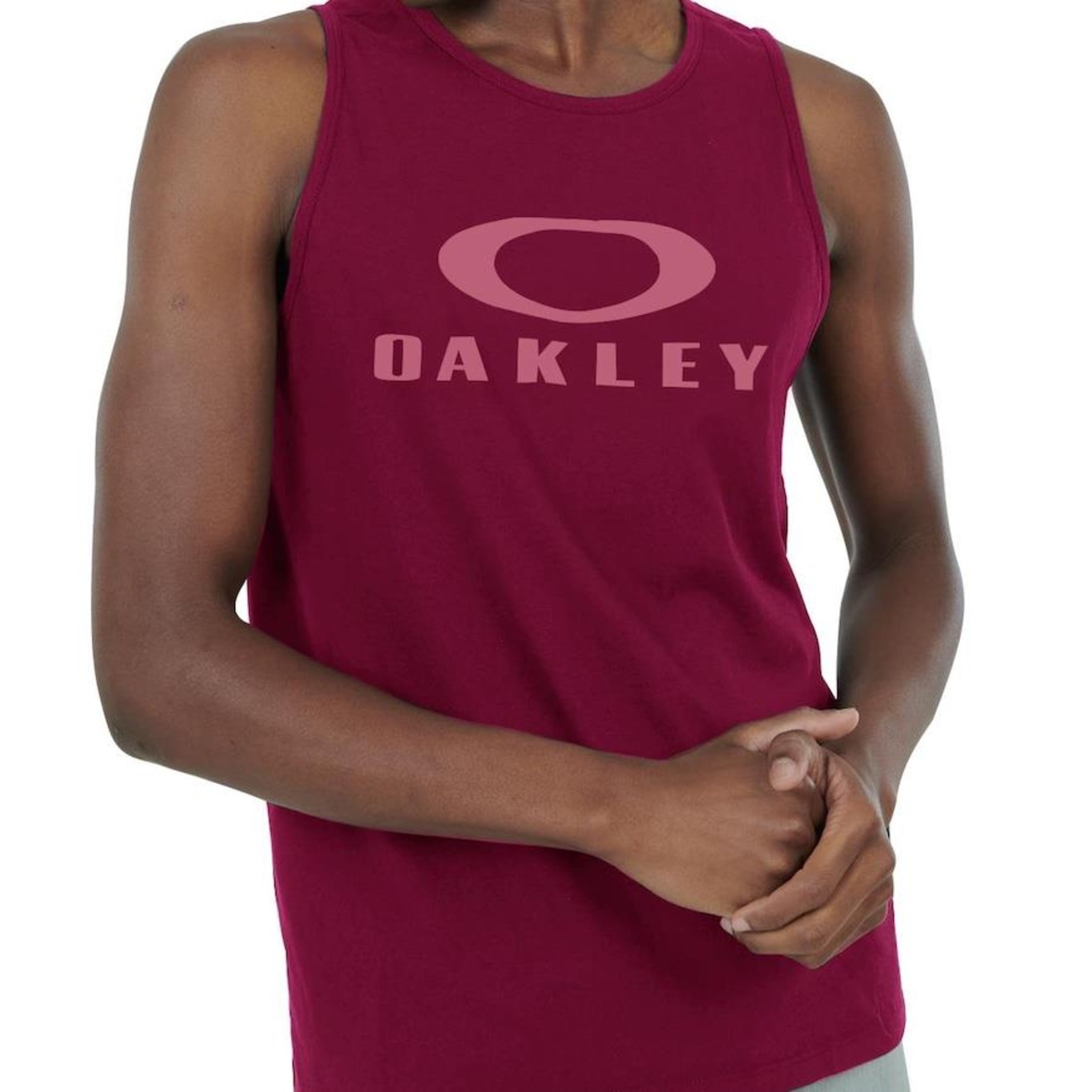 Camiseta Oakley Icon Bordô Vermelho