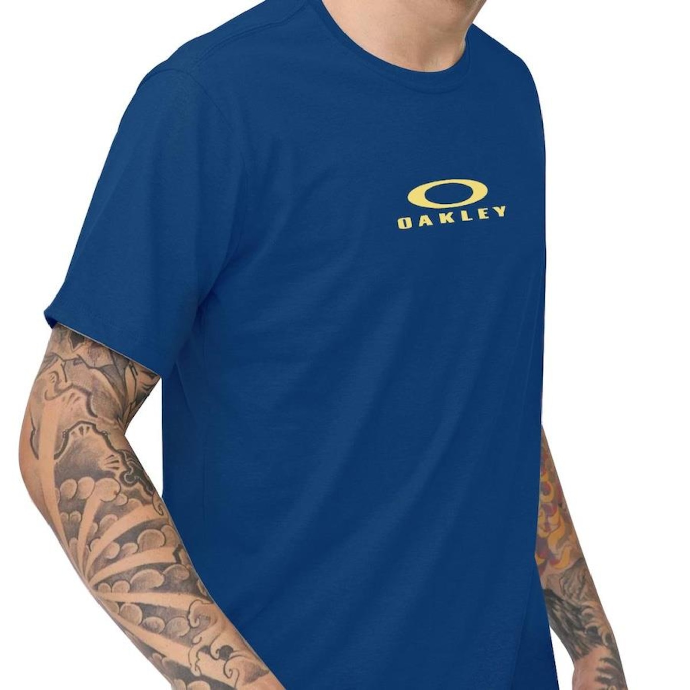 Camiseta oakley original masculina bark new tee vermelho em