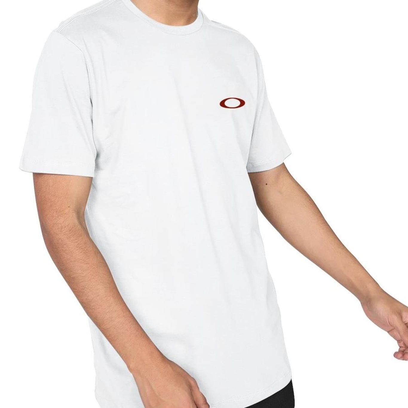 Camiseta Oakley Masc Mod Oakley Ellipse Tee, Masculino, P, Branco