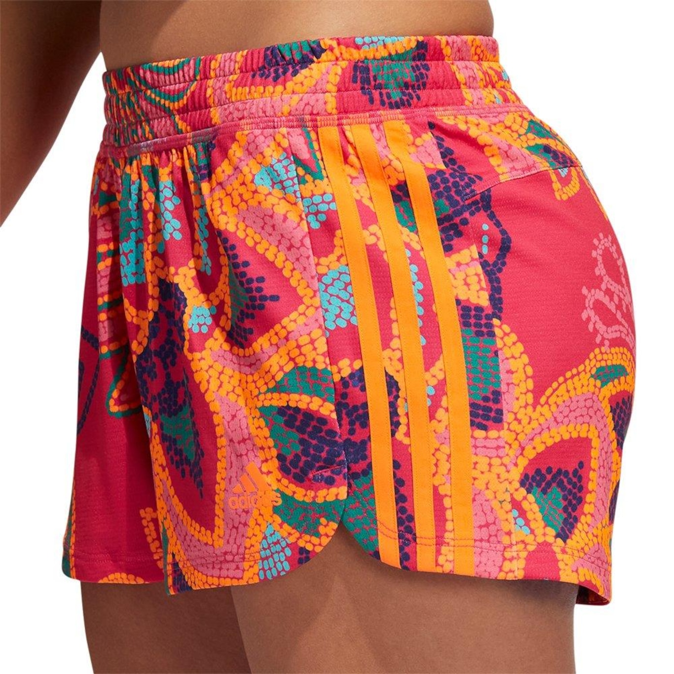 Short adidas Farm Rio Pacer 3-Stripes - Feminino - Foto 6