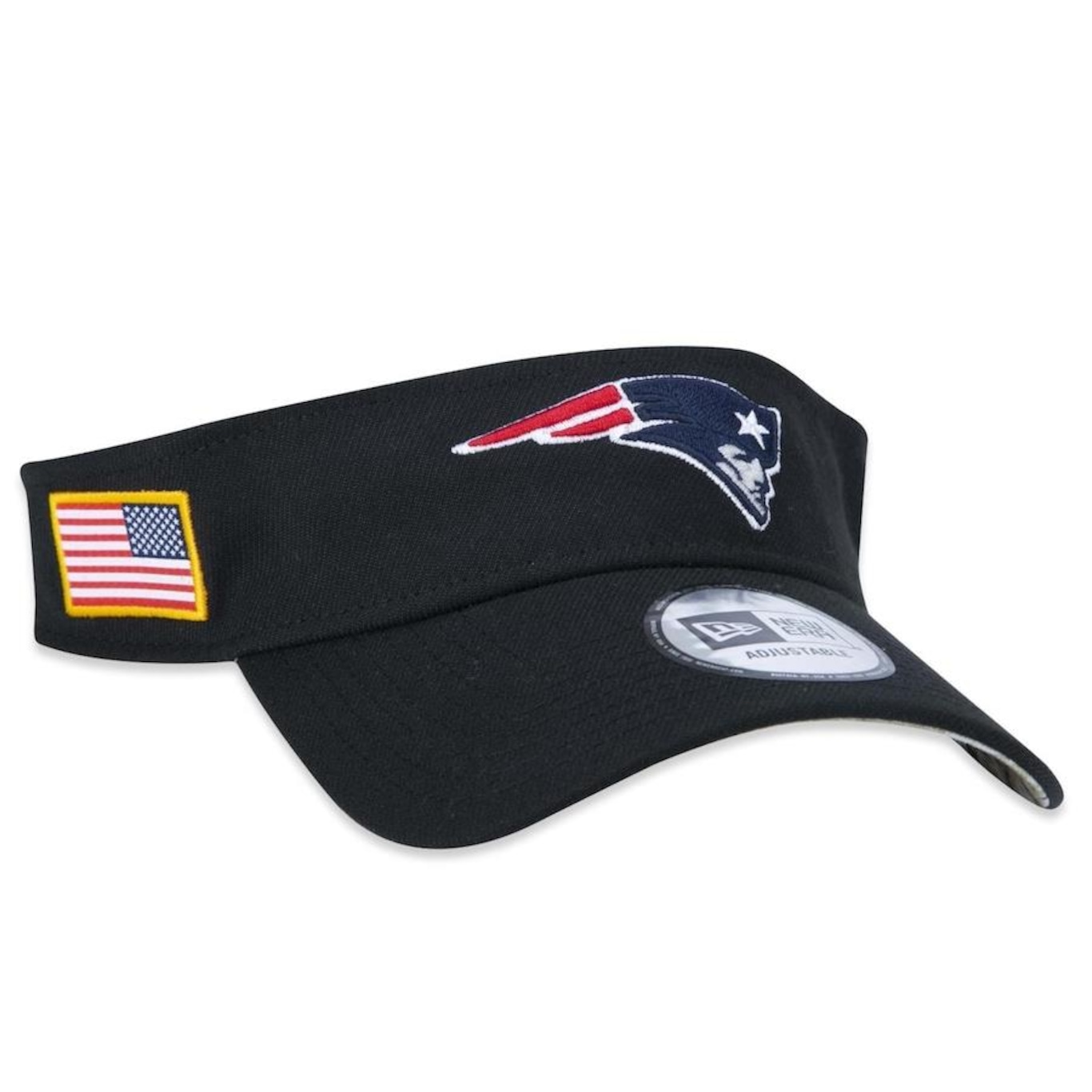 Viseira Aba Curva New Era New England Patriots Salute To Service 2022 - Adulto - Foto 1