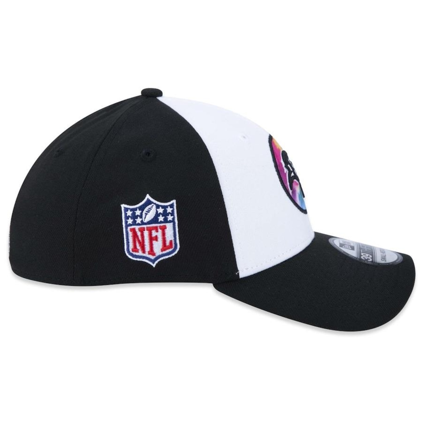 Boné Aba Curva New Era 39Thirty Tampa Bay Buccaneers Crucial Catch 2022 Stretch Fit - Fechado - Adulto - Foto 6