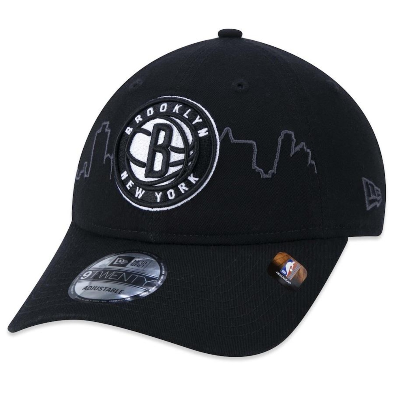 Boné Aba Curva New Era 9Twenty Brooklyn Nets Tip-Off - Strapback - Adulto - Foto 1